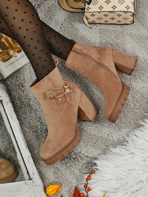 Ботильйони жіночі еко замшеві на підборах Bearr