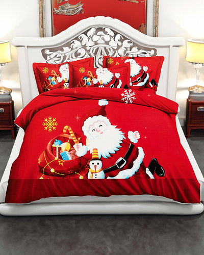 Royalfashion Gemusterte Bettwäsche 200x220 3-teiliges Set