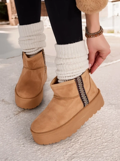 Royalfashion Kurze Damen Schneestiefel Haluzi