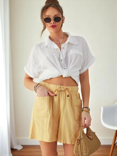 Royalfashion Damen Baumwollshorts
