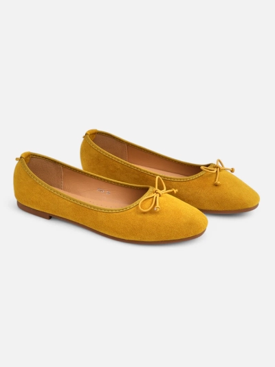 Royalfashion Damen Ballerinas mit einer Schleife Zaame