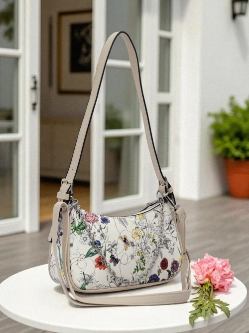 Royalfashion Маленька жіноча сумочка з екошкіри з квітковим візерунком Lily Bloom