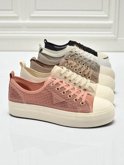 Жіночі кеди Afrodyta Rosa – повітропроникні рожеві туфлі з тканини на літо