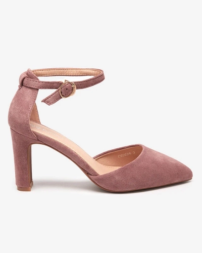 Dunkelrosa Damensandale auf Pfahl Ollagy - Schuhe