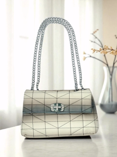 Royalfashion Kleine Damenhandtasche aus Öko-Leder mit Ombre-Effekt Sophie Rose