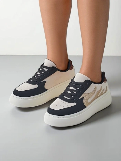 Royalfashion Damen Plattform Sneaker Sisnes
