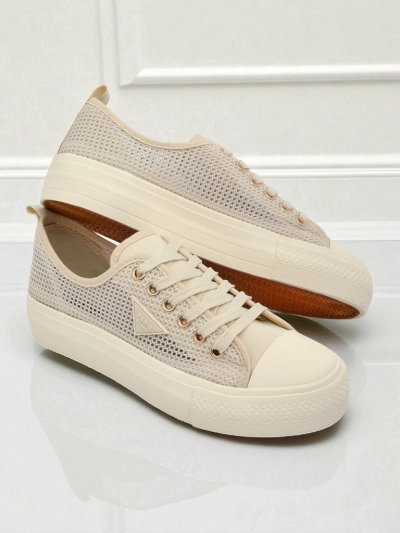 Damen Beige Callista Mesh Sneaker - flacher Absatz, Sommer-Herbst Kollektion