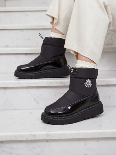Royalfashion Damen Schlupf-Schneestiefel in schwarzer Farbe Ireda
