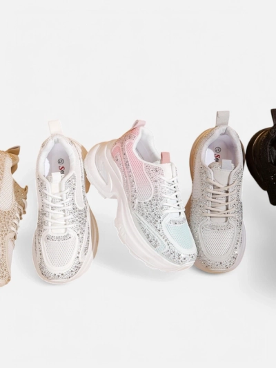 Royalfashion Жіночі спортивні кросівки з стразами Bloss