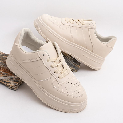 Beige Damen-Plateau-Sneaker Silvina - Schuhe