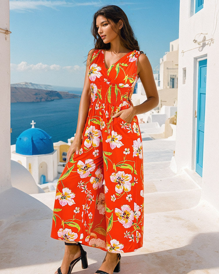 Royalfashion Langer bedruckter Damenanzug