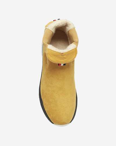 Gelbe isolierte Damenstiefel aus Öko-Wildleder Ducti - Footwear