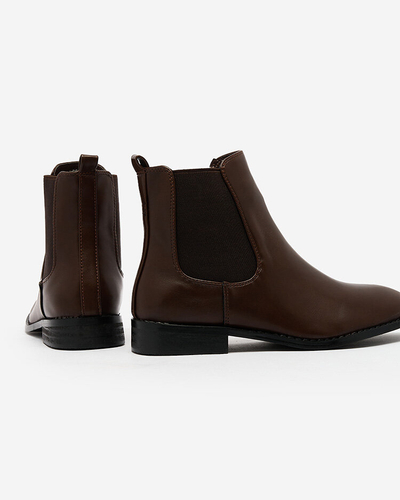 Royalfashion Чорні жіночі черевики a'la sztyblety з прикрасами Ederte