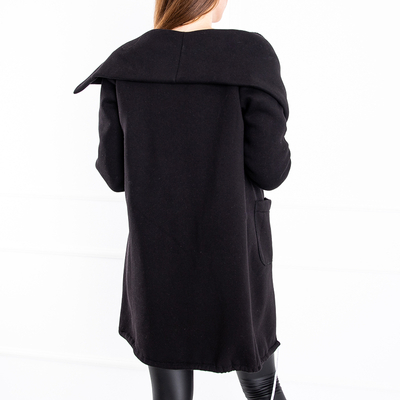 Чорна жіноча куртка oversize