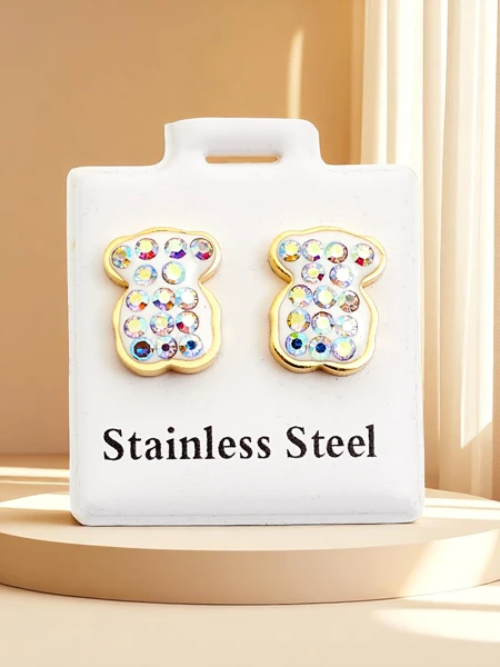 Royalfashion Жіночі сережки у формі ведмедика