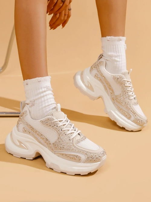 Royalfashion Женские Спортивные Кроссовки с Р rhinestones Bloss