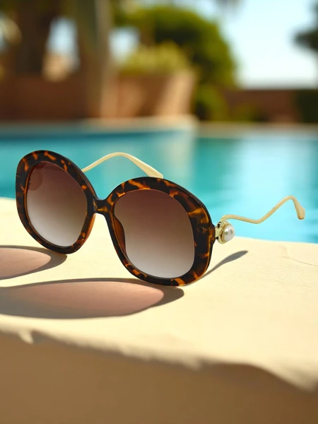 Royalfashion Sonnenbrille mit dekorativen Bügeln Glam Shine