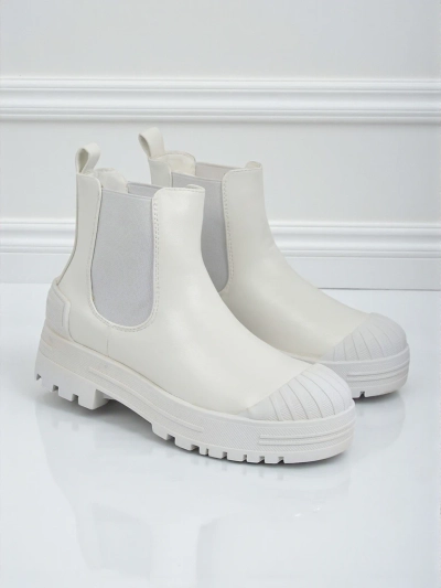 Plateau Stiefeletten aus Öko-Leder Amber Veil