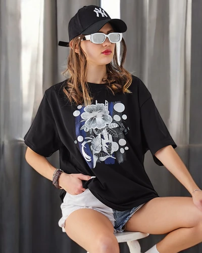 Royalfashion Damen Baumwoll-T-Shirt mit Print