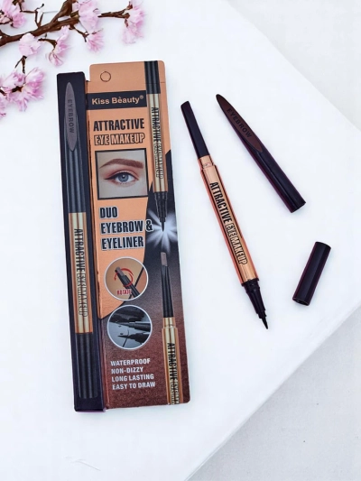 Augenbrauenstift und Eyeliner in einem Blond
