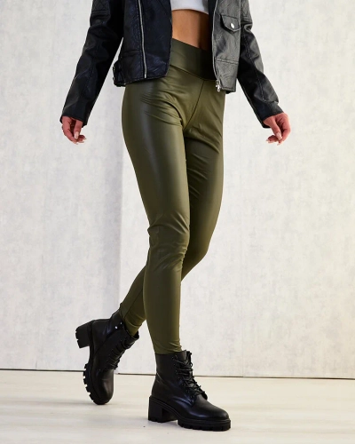 Royalfashion Damen Öko-Lederleggings
