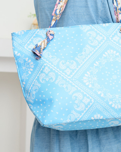 Blaue große Strandtasche - Accessoires