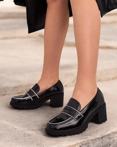 Royalfashion Damen Lackloafer Befies