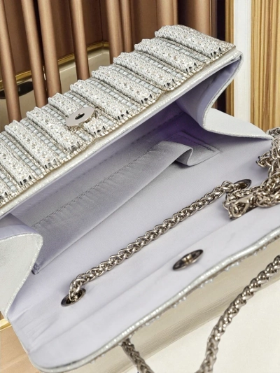 Royalfashion Damen Clutch Handtasche mit Zirkonia Elira Dusk