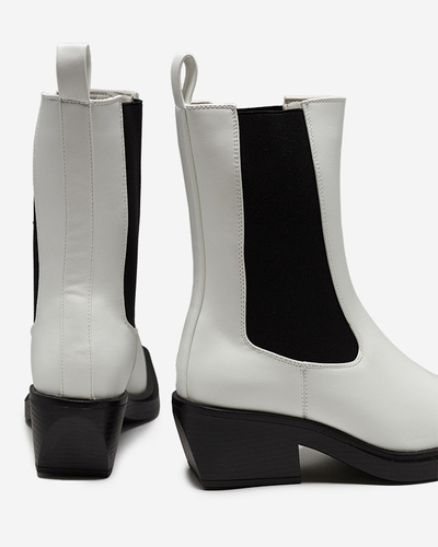 Weiße hohe Damen-Stiefel Darran - Footwear