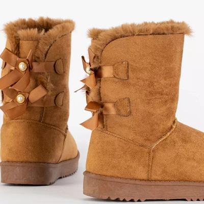 OUTLET Kamel-Schneestiefel für Damen Izzuni- Footwear