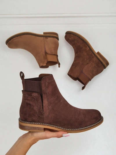 Damen Stiefeletten im Chelsea-Stil aus Öko-Wildleder Veysi
