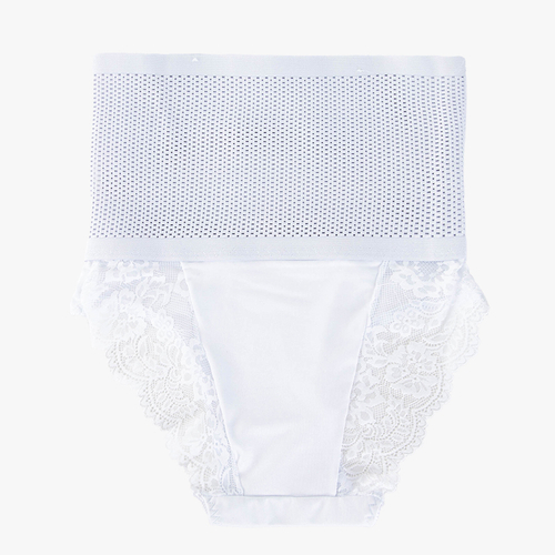 Білі жіночі коригуючі труси PLUS SIZE