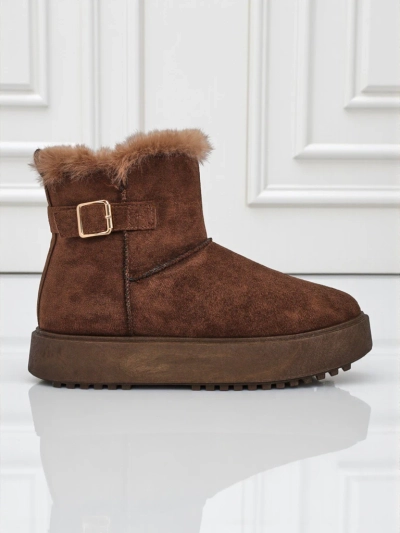 Royalfashion Kurze Damenstiefel im Schneestiefel-Stil Winter Crest