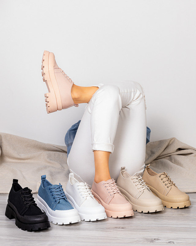 OUTLET Schwarze Schnürschuhe für Damen Rozia - Schuhe