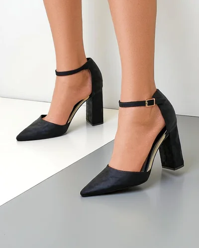 Royalfashion Damen-Eco-Suede-High Heels Calde