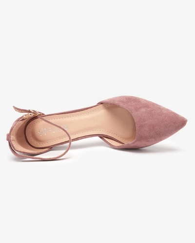 Dunkelrosa Damensandale auf Pfahl Ollagy - Schuhe