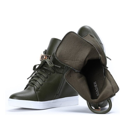 Zielone sneakersy Singlea- Obuwie