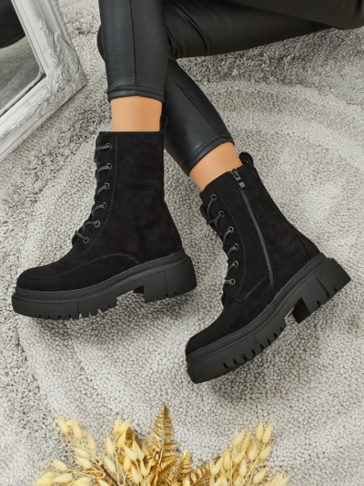 Öko-Wildleder Damen Worker Boots Velisse