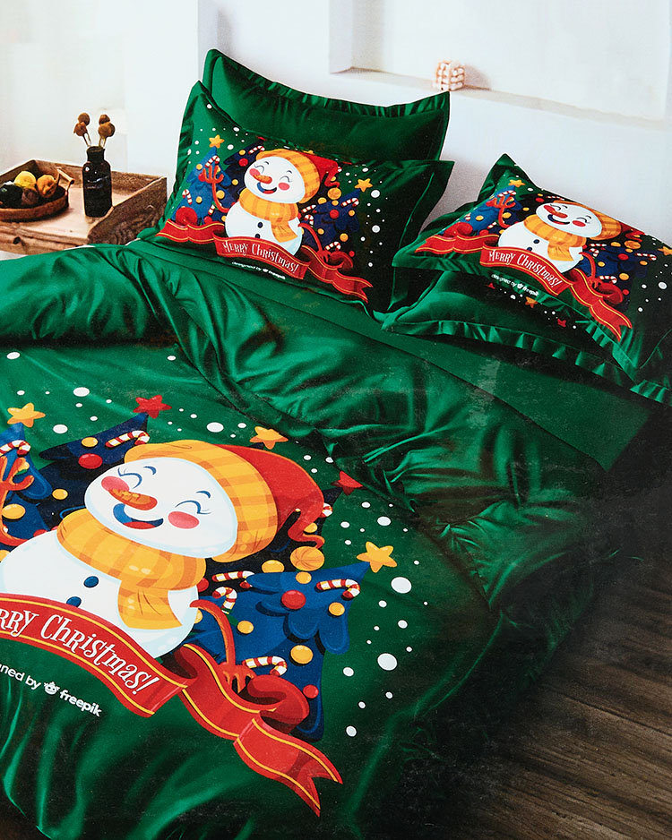 Royalfashion Weihnachtsbettwäsche 140x200 4er Set