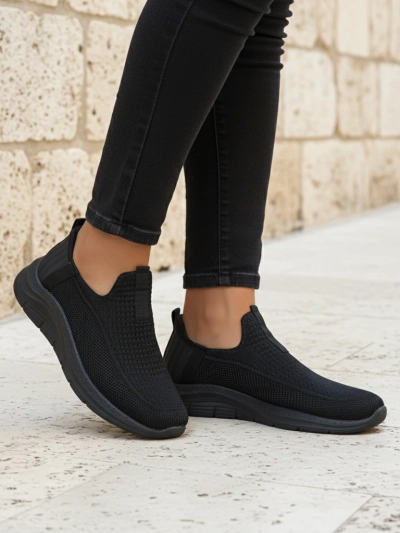 Royalfashion Damen Slip-On Stoff Sportschuhe Secat