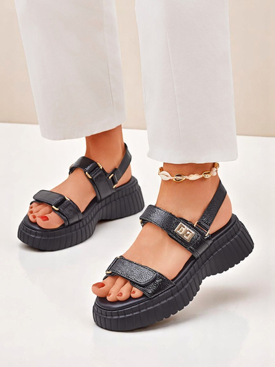 Royalfashion Damen-Sandalen mit dicker Sohle Aganda