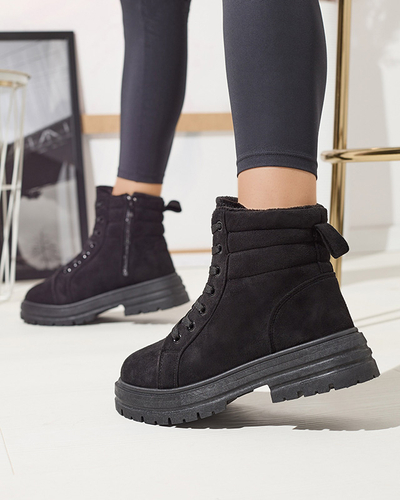 Isolierte Trapper-Stiefel für Damen in schwarzer Farbe Tivica - Schuhe