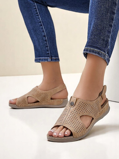 Royalfashion Damen-Sandalen mit Cut-outs Leminni