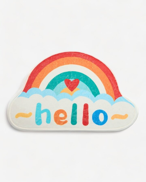 Royalfashion Bunter Fußabtreter mit Regenbogen 40x60