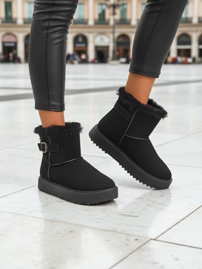 Royalfashion Kurze Damenstiefel im Schneestiefel-Stil Winter Crest