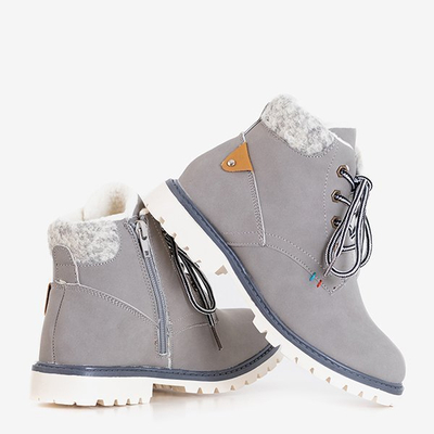 Tiptop isolierte Stiefel für graue Jungen - Schuhe