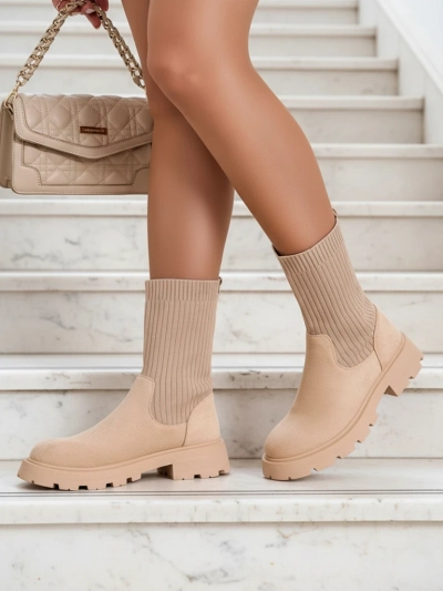 Royalfashion Damen Slip-On Stiefel Derette