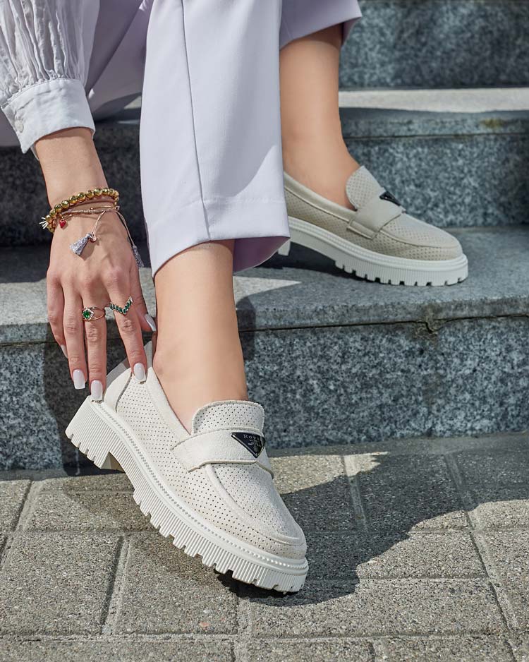 Royalfashion Damen Mokassins Biss