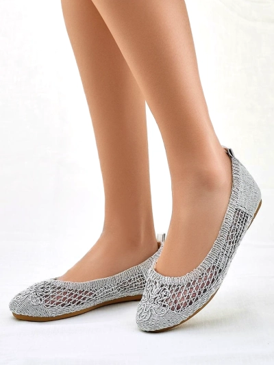 Royalfashion Damen Perforierte Ballerinas Annete