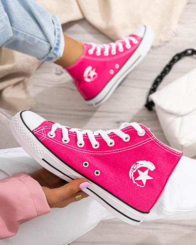 Hohe Damensneaker Garet in Dunkelrosa - Schuhe